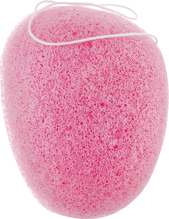 Спонж для лица конняку CS077R, розовый - Cosmo Konjac Sponge Craft Box Rose — фото N1