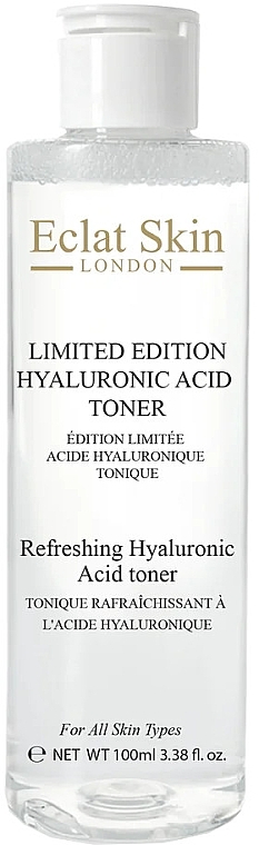 Освежающий тоник для лица с гиалуроновой кислотой - Eclat Skin London Limited Edition Refreshing Hyaluronic Acid Toner — фото N1