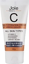 Легкий солнцезащитный крем с витамином С, ниацинамидом и экстрактом гинкго билоба - Jole Daily Hydration Cream SPF UVB 50/UVA 25 — фото N1