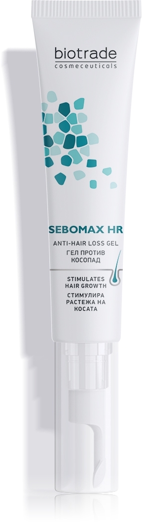 Стимулирующий гель против выпадения волос - Biotrade Sebomax HR Anti-Hair Loss Gel — фото 26ml