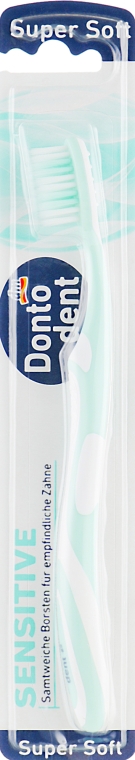 Зубна щітка, суперм'яка, ментолова - Dontodent Sensitive Super Soft — фото N1