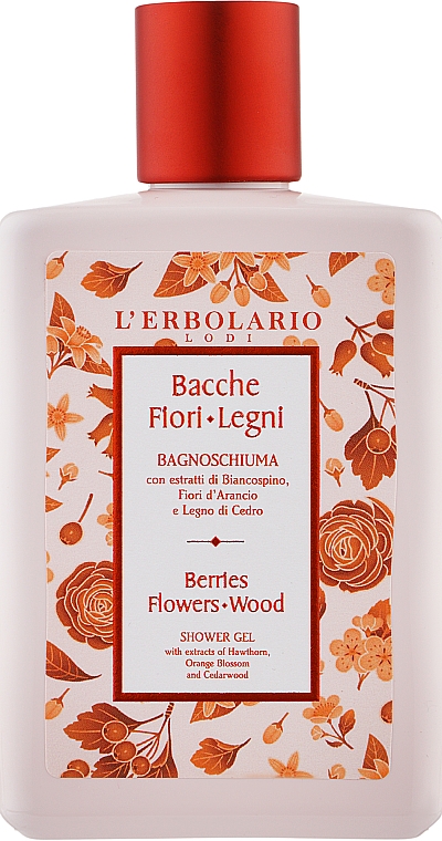 Гель для душу "Сади Ломбардії" - L'Erbolario Berries Flower Wood Shower Gel — фото N1