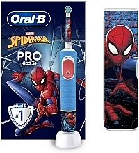 Парфумерія, косметика Набір - Oral-B Pro Kids Spider-Man (tooth/brush/1pcs + case)