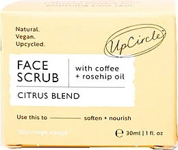 Кофейный скраб для лица - UpCircle Face Scrub Citrus Blend with Coffee + Rosehip Oil Travel Size (мини) — фото N2