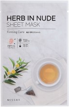 Парфумерія, косметика Підтягувальна маска з чаєм ройбуш - Missha Herb In Nude Sheet Mask Firming Care