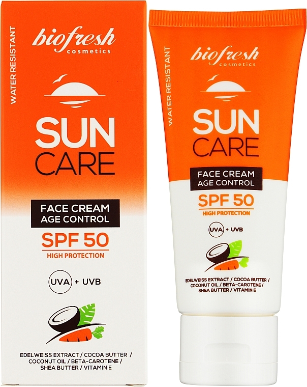 Сонцезахисний крем для обличчя SPF50 - BioFresh Sun Face Cream SPF50 Age Control — фото N2