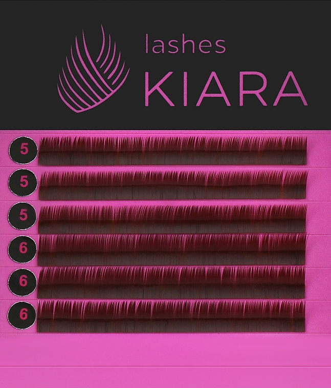 Ресницы для наращивания J 0,07 (5-6 mm) - Kiara Lashes — фото N2