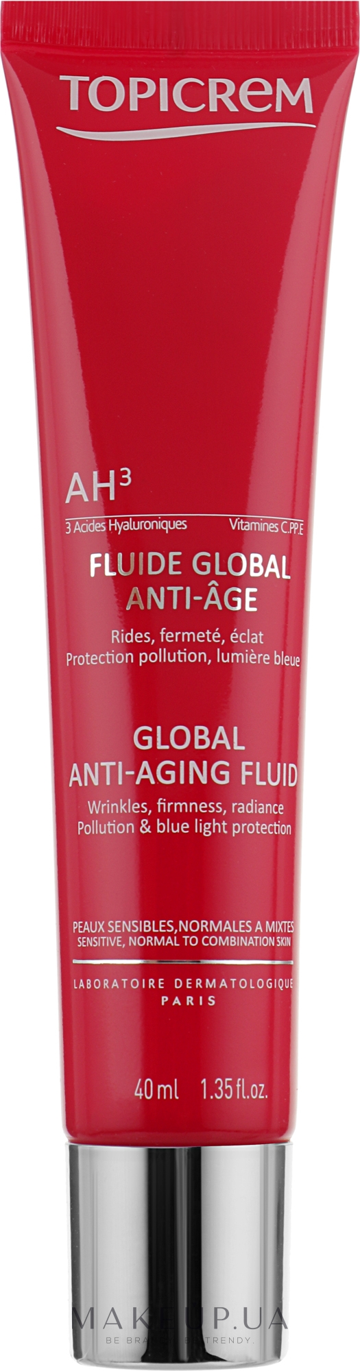 Противіковий флюїд для обличчя - Topicrem Global Anti-Aging Fluid — фото 40ml
