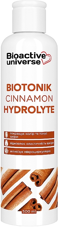 Тонік-гідролат "Кориця" - Bioactive Universe Biotonik Hydrolyte — фото N2