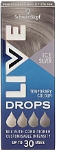 Духи, Парфюмерия, косметика Капли для окрашивания волос - Live Drops Ice Silver Temporary Color