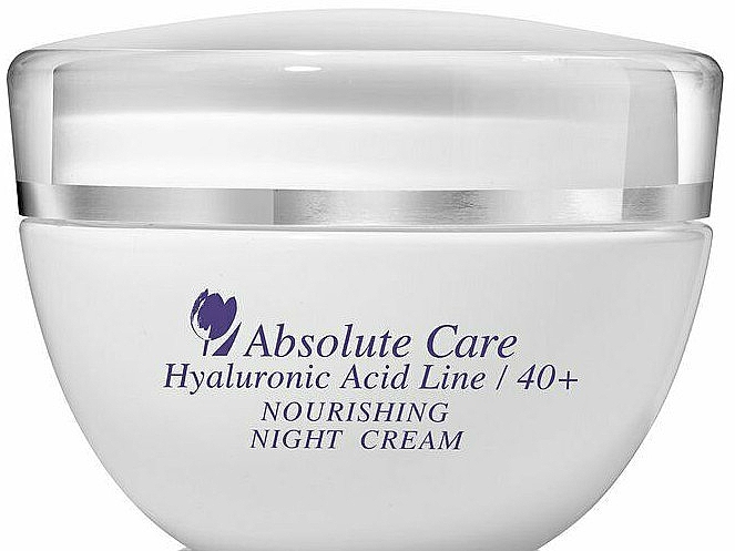 Нічний крем для обличчя з гіалуроновою кислотою - Absolute Care Hyaluronic Acid Nourishing Night Cream