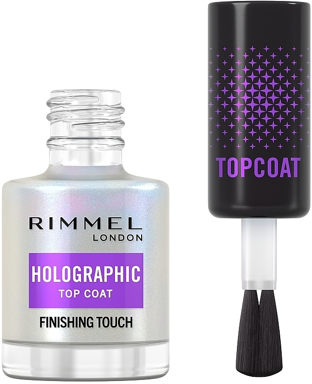 Верхнє покриття - Rimmel Holographic Top Coat Finishing Touch — фото N2