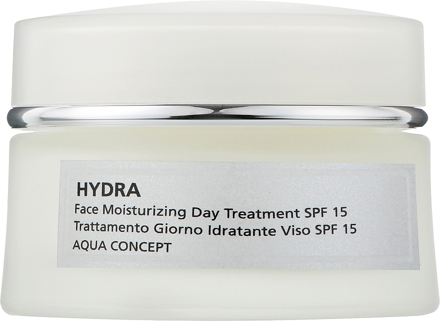 Супер-увлажняющий и укрепляющий дневной крем SPF 15 для всех типов кожи лица - Beauty Spa Aqua Concept Hydra — фото N1