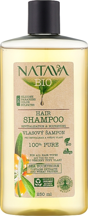 Шампунь для волос "Облепиха" - Natava — фото N1