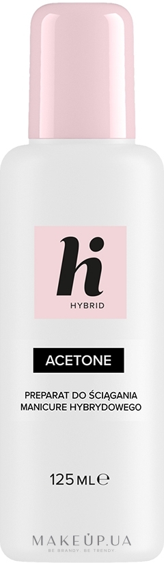 Рідина для зняття лаку - Hi Hybrid Acetone — фото 125ml