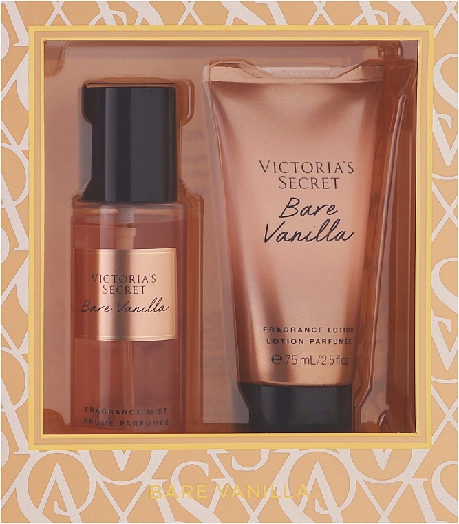 Victoria's Secret Bare Vanilla Gift Set - Подарочный набор (b/mist/75ml + b/lot/75ml) — фото N1