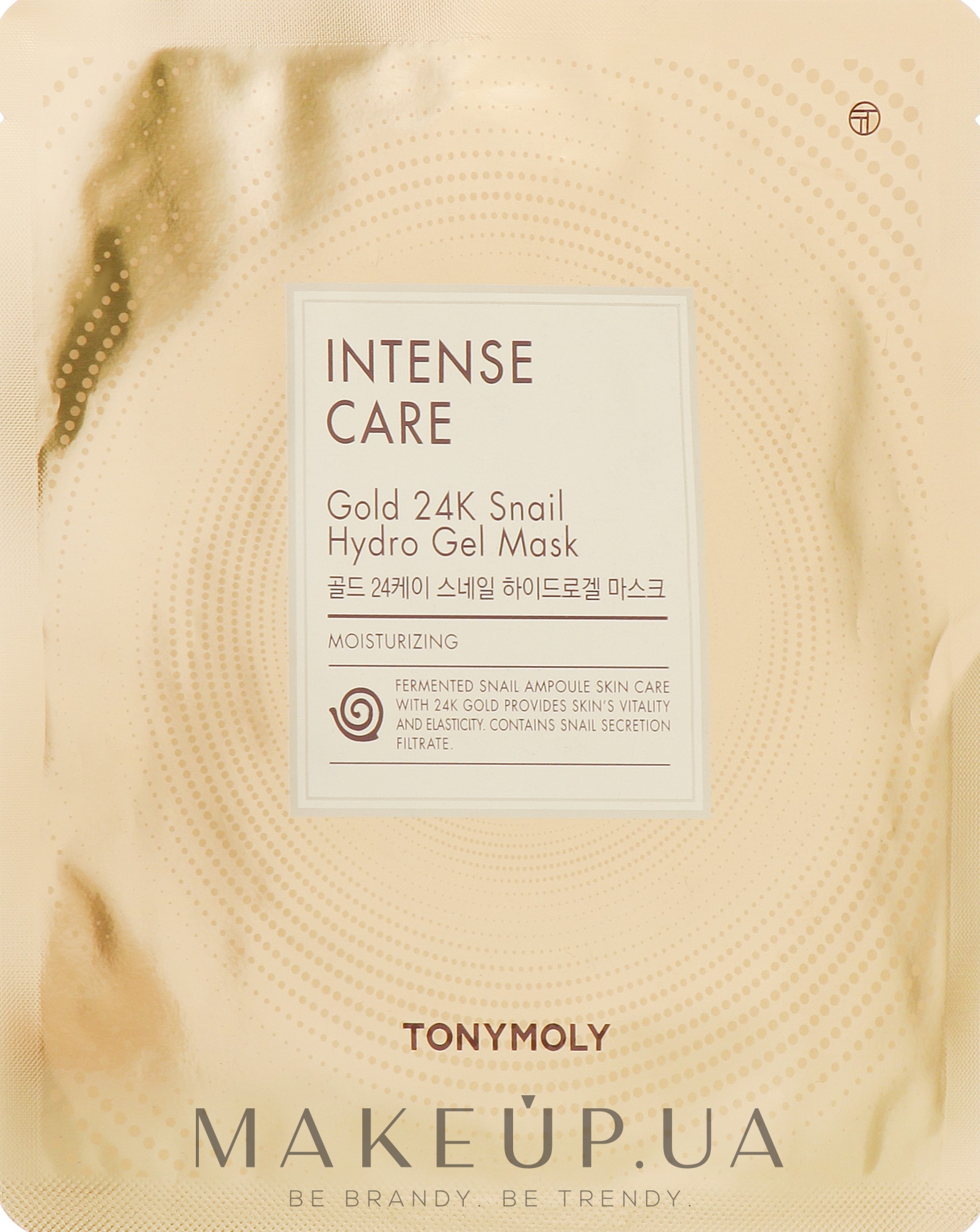 Улиточно-золотая гидрогелевая маска - Tony Moly Intense Care Gold 24K Snail Hydro Gel Mask — фото 25g