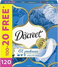 Ежедневные гигиенические прокладки, 120 шт. - Discreet Multiform 0% Perfume — фото N3