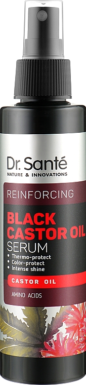 Сыворотка для волос - Dr. Sante Black Castor Oil Serum — фото N1