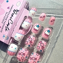 Накладные самоклеящиеся ногти для детей "Конфета", 979 - Deni Carte Tipsy Kids  — фото N6