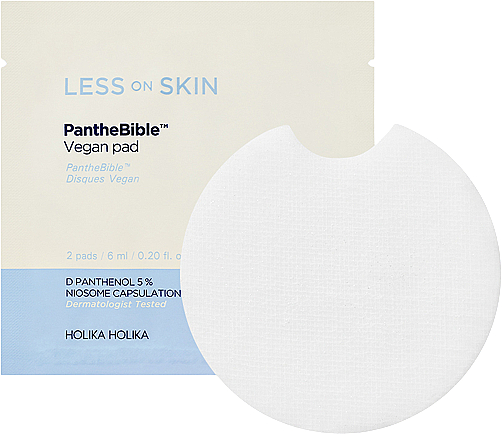 Диски для чувствительной кожи - Holika Holika Less On Skin PantheBible Vegan Pad — фото N1