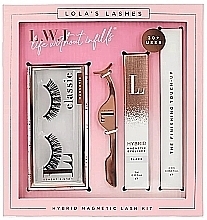 Парфумерія, косметика УЦІНКА Набір - Lola's Lashes Worth It Hybrid Magnetic Eyelash Kit (eyeliner/3ml + remover/2.5ml + eyelashes/2pcs + applicator) *