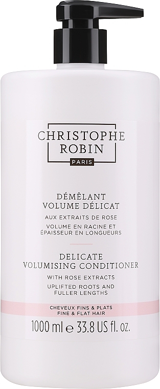 Кондиціонер для волосся з екстрактом троянди - Christophe Robin Volumizing Conditioner With Rose Extracts — фото N1