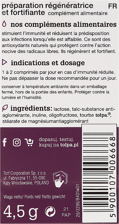 Food Supplement with Peat Extract  - Tolpa Expert Immuno Complex — фото N4