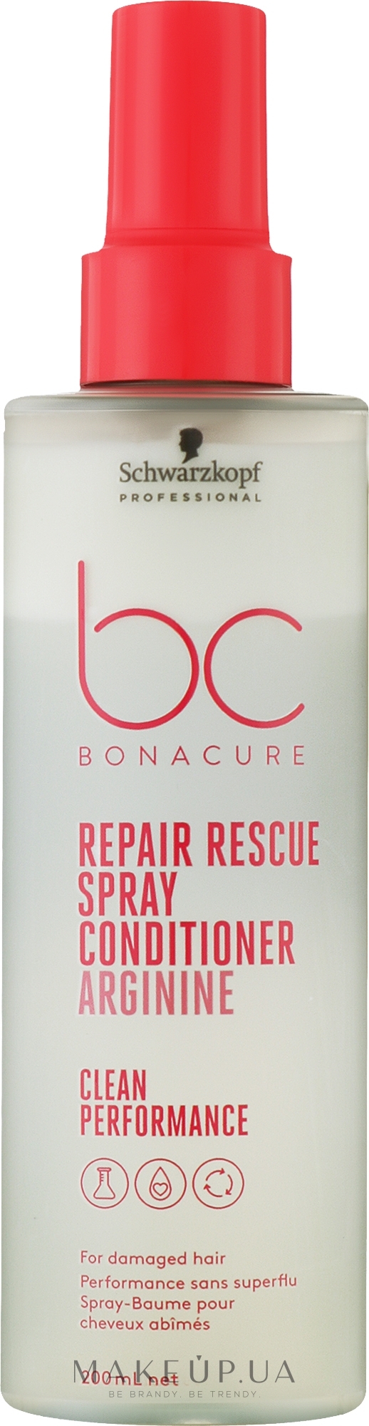 Спрей-кондиционер для волос - Schwarzkopf Professional Bonacure Repair Rescue Spray Conditioner Arginine — фото 200ml