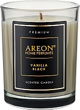 Ароматична свічка - Areon Home Perfumes Premium Vanilla Black Scented Candle — фото N1
