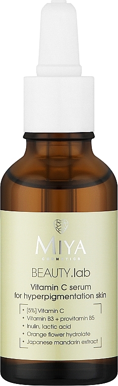 Miya Cosmetics Beauty Lab Serum With Vitamin C - Miya Cosmetics Beauty Lab Serum With Vitamin C