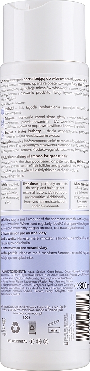 Шампунь для жирных волос - BeBio Natural Shampoo for Greasy Hair — фото N2