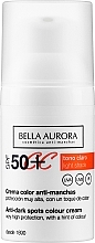 Парфумерія, косметика CC-крем для обличчя, з SPF 50 - Bella Aurora CC Anti-Spot Cream Spf50