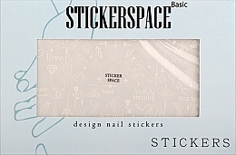 Духи, Парфюмерия, косметика Дизайнерские наклейки для ногтей "Tattoo White" - StickersSpace