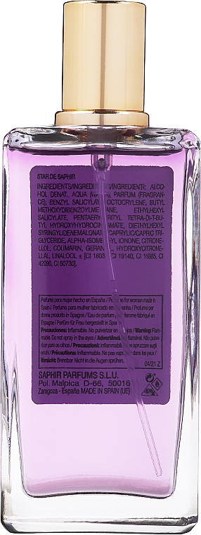 Saphir Parfums Star - Парфюмированная вода — фото N2