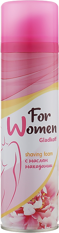 Пена для бритья с маслом макадамиии - Gladkoff For Women Shaving Foam