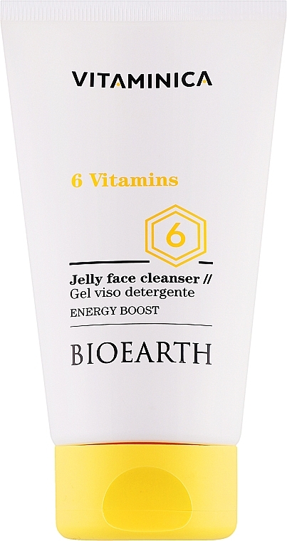 Очищувальний гель для обличчя - Bioearth Vitaminica 6 Vitamins Jelly Face Cleanser — фото N1