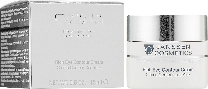 Поживний крем крем для шкіри навколо очей - Janssen Cosmetics Rich Eye Contour Cream — фото N2