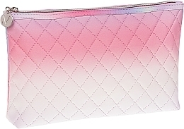 Парфумерія, косметика Косметичка стьобана, рожево-біла - Inter-Vion Pastel Ombre