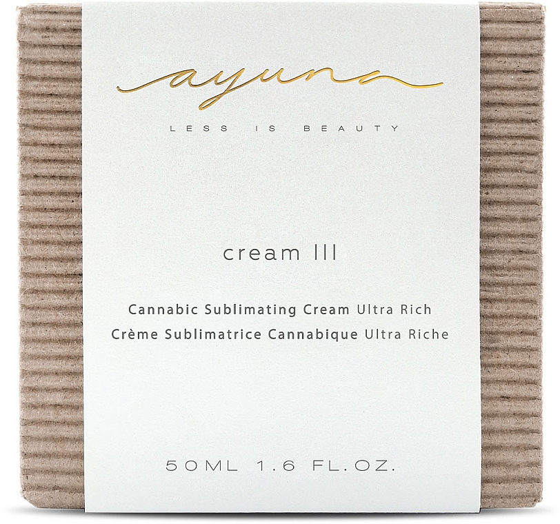 Сублимационный крем с коноплей - Ayuna Cream III Cannabic Sublimating Ultra Rich — фото N3