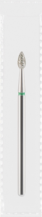 Фреза алмазная зеленая "Оливка острая", диаметр 2,5 мм, длина 5 мм - Divia DF007-25-G