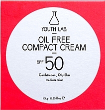 Безолійний компактний крем з SPF 50 для обличчя - Youth Lab. Oil Free Compact Cream SPF 50 — фото N1