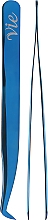 Пінцет типу L в тубусі, міні, синій - Vie De Luxe — фото N1