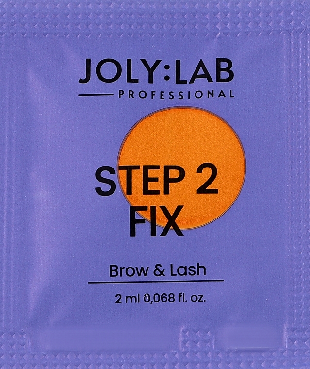 Засіб для ламінування брів та вій - Joly:Lab Brow & Lash Step 2 Fix (міні) — фото N2