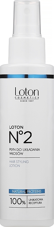 Натуральное средство для укладки волос - Loton 2 Hair Styling Liquid — фото N1