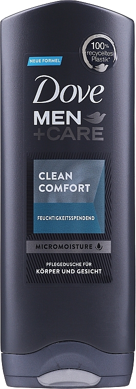 Гель для душу - Dove Men+Care Clean Comfort Body and Face Wash — фото N1