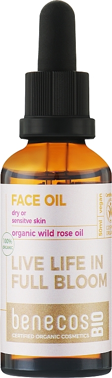 Органічна олія для обличчя "Шипшина" - Benecos BIO Organic Wild Rose Face Oil — фото N1