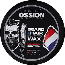 Матовий віск для волосся - Morfose Ossion Matte Hold Hair Styling Wax — фото N3