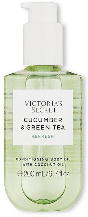 Олія-кондиціонер для тіла - Victoria's Secret Cucumber & Green Tea Conditioning Body Oil — фото N1