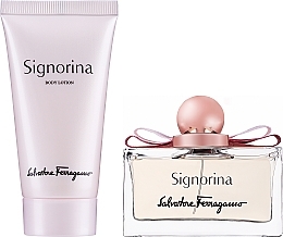 Salvatore Ferragamo Signorina - Набор (edp/30 ml + b/lot/50 ml) — фото N2